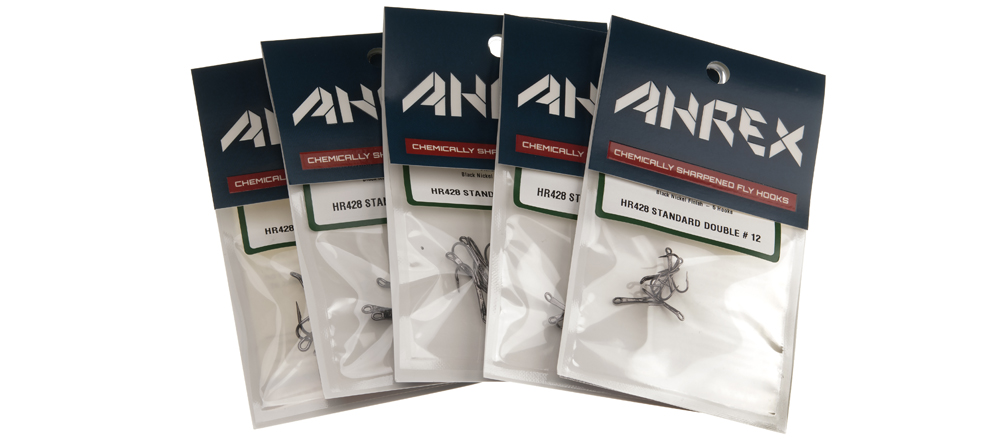 Ahrex Hr428 Gold Double #6 Fly Tying Hooks Gold Short Shanked Double